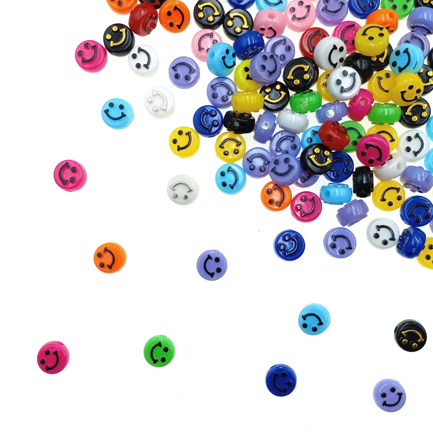 Carita Feliz Smiley Surtido Mediano 9.8mm - Bisuteria