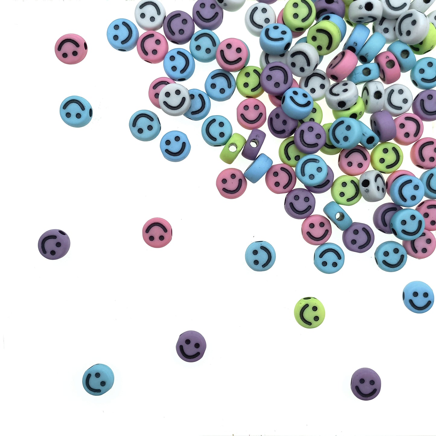 Carita Feliz Smiley Mediano Surtido 9.6mm - Bisuteria