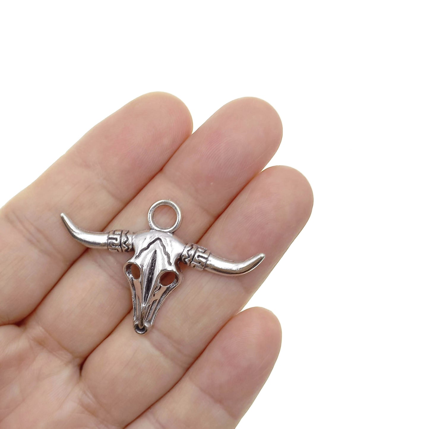 Dije Calavera Vaca 30x45mm por Unidad