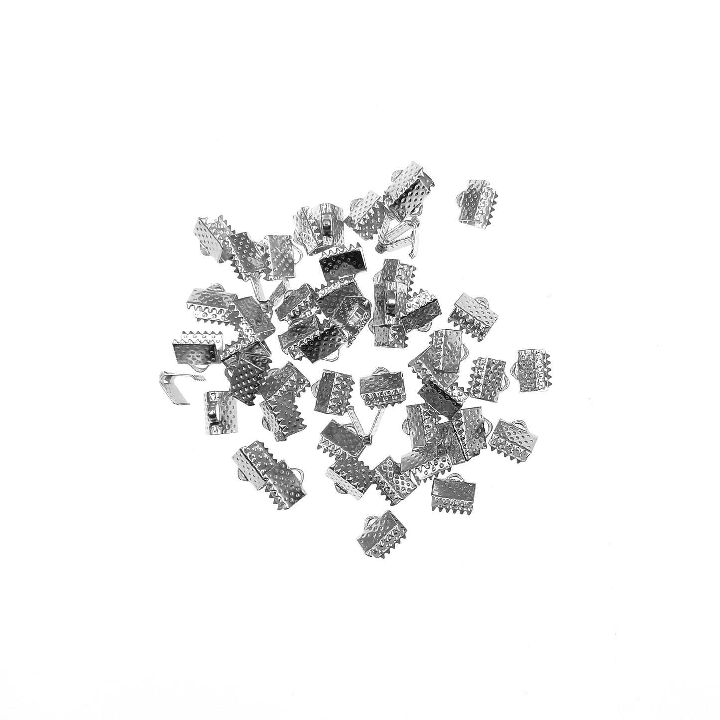 Terminal Tope de Cordon tipo Maleta Niquelado 8mm