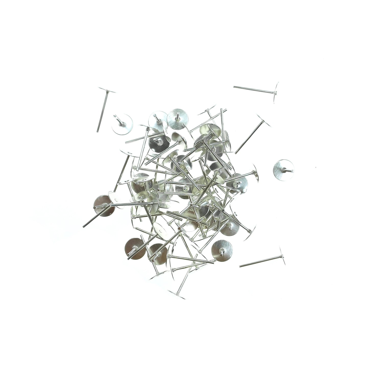 aros plano tope 6mm plateado