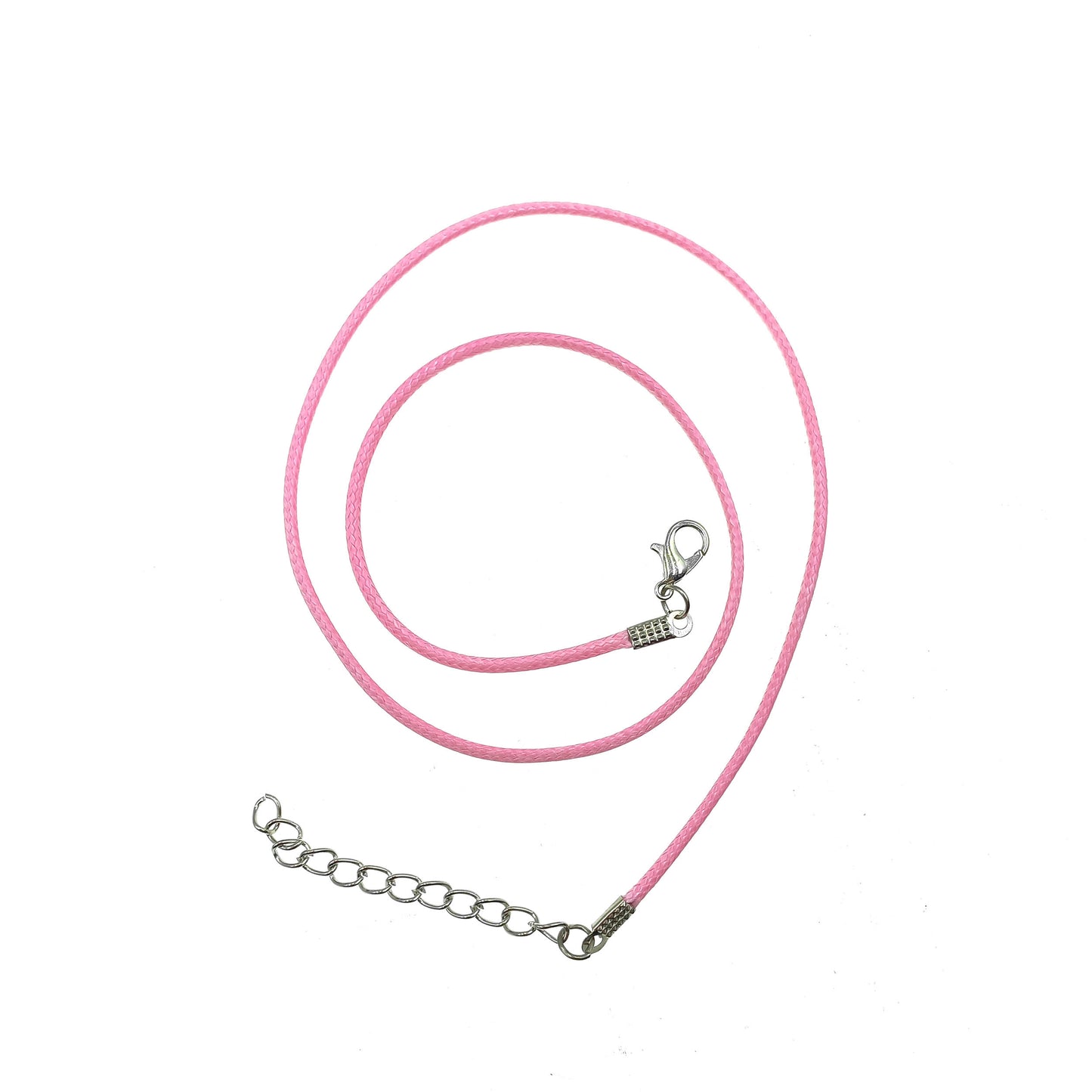 cordon collar broche rosado