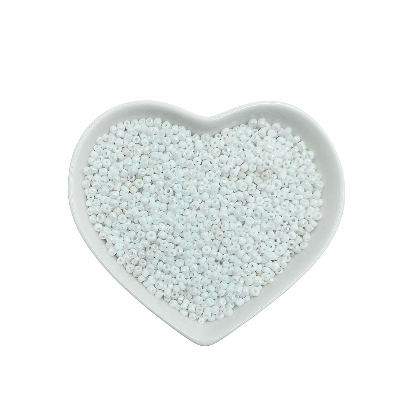 Mostacillas Blanco Tornasol Opaco