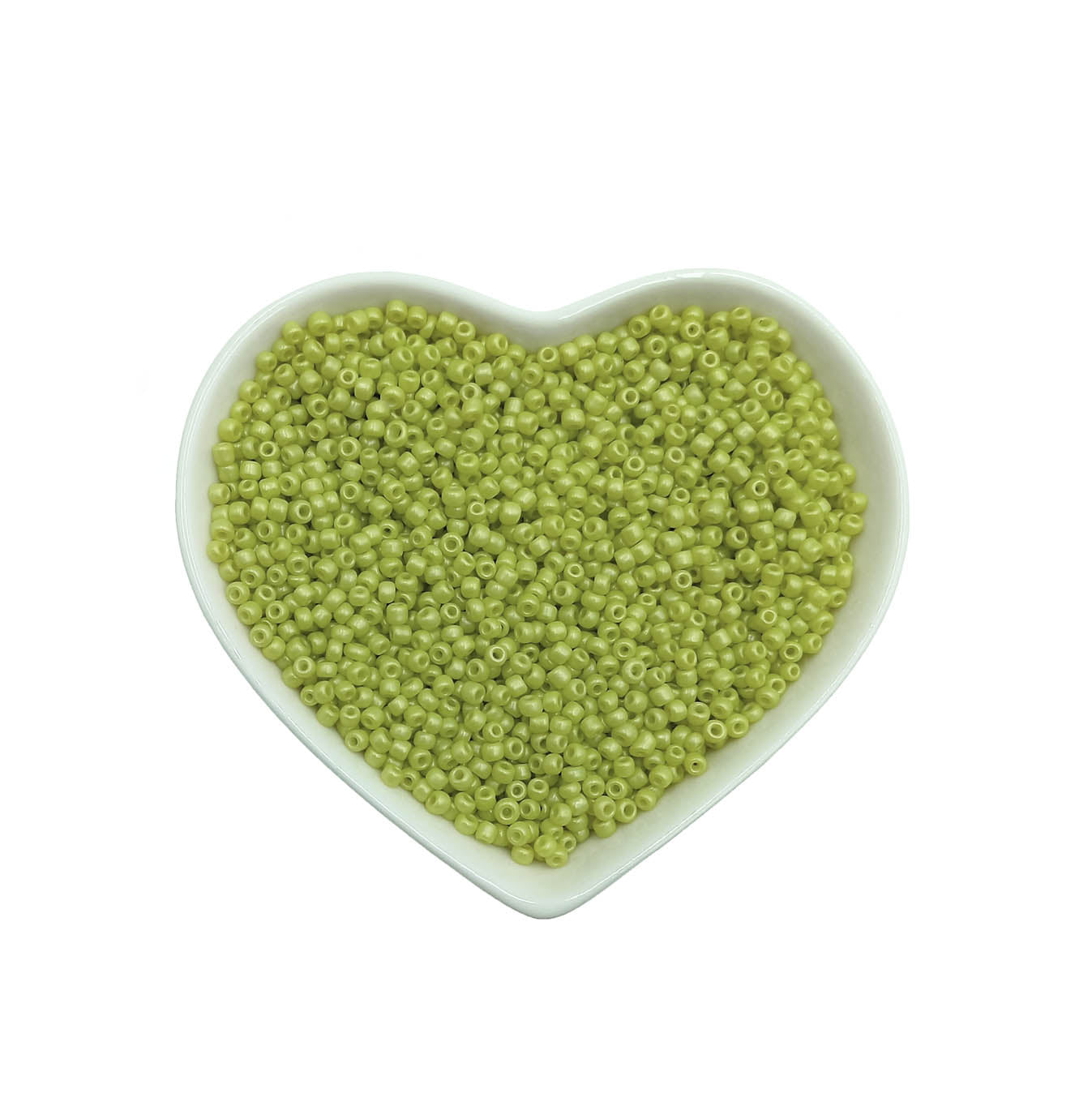 mostacillas amarillo verde