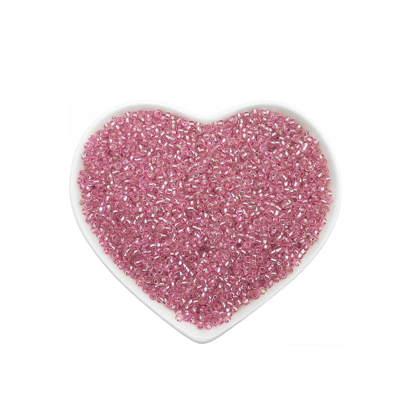 mostacilla rosado glass