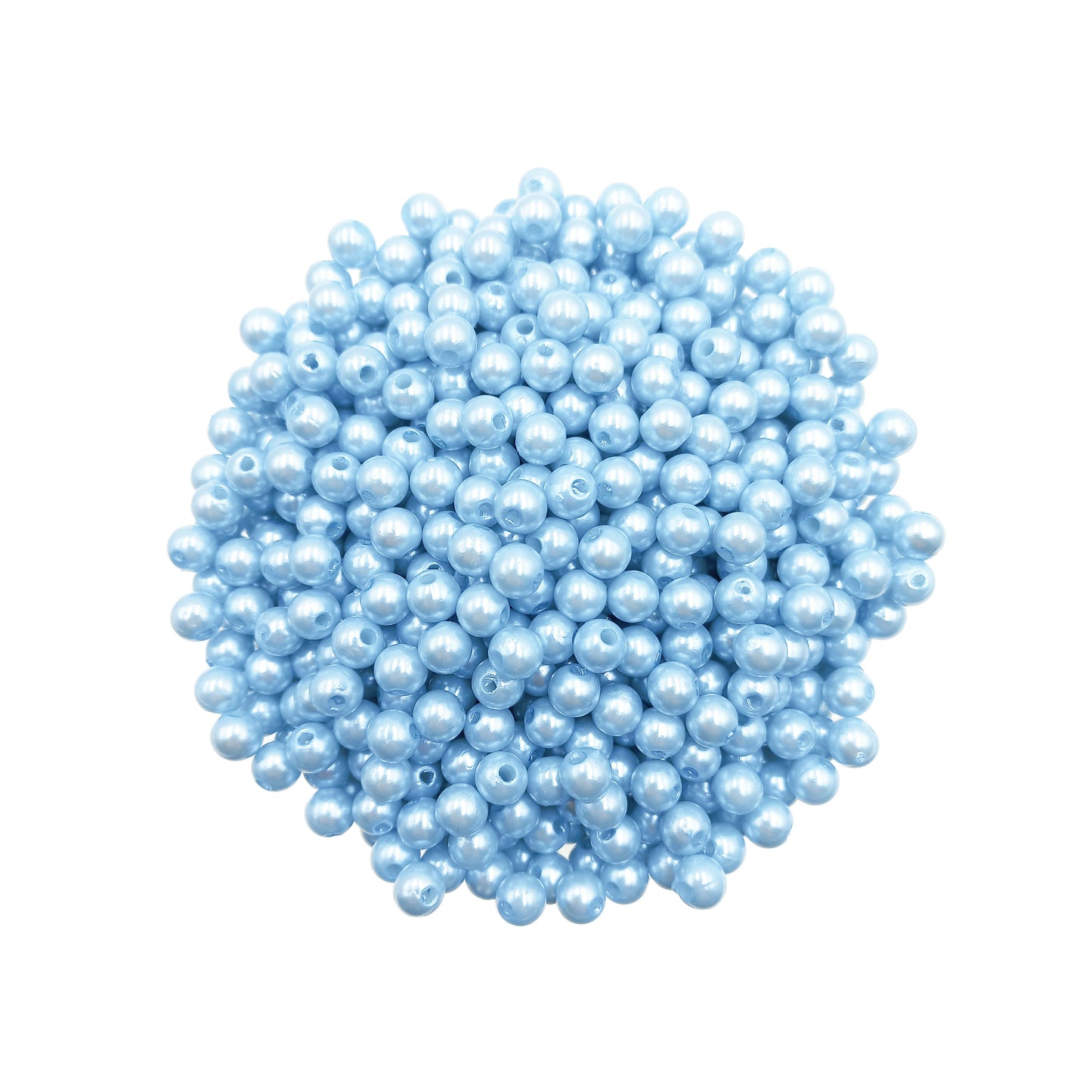 Perlas Fantasía Azul Claro 6mm