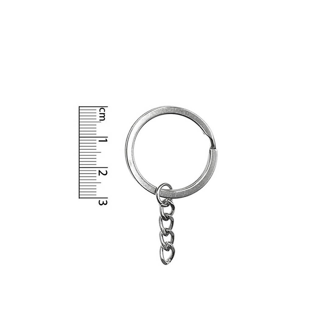 Argolla de Llavero 30mm Calidad (A) Color Niquelado - Bisuteria
