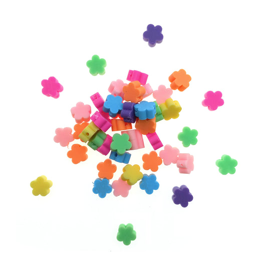 Cuentas de Fimo Flor Liso - Bisuteria