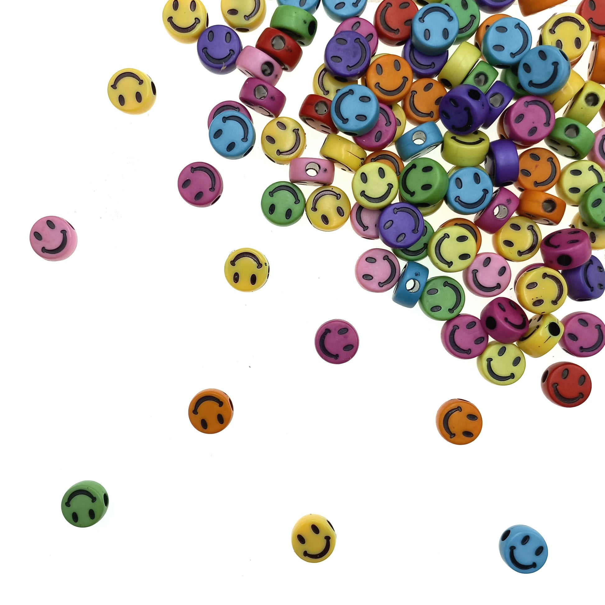 Carita Feliz Smiley Surtido Mediano 10mm - Bisuteria