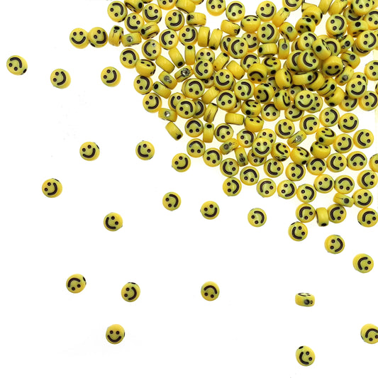 Carita Feliz Smiley Amarillo Chico 7mm - Bisuteria