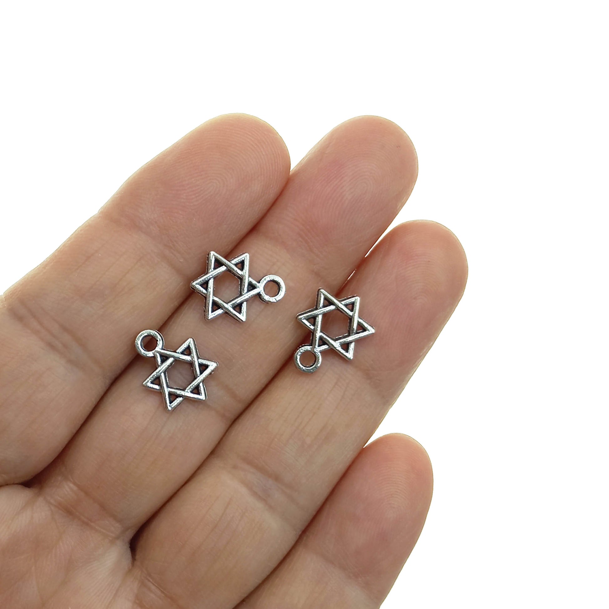 Dije Estrella de David Chico 13.8x10mm - Bisuteria