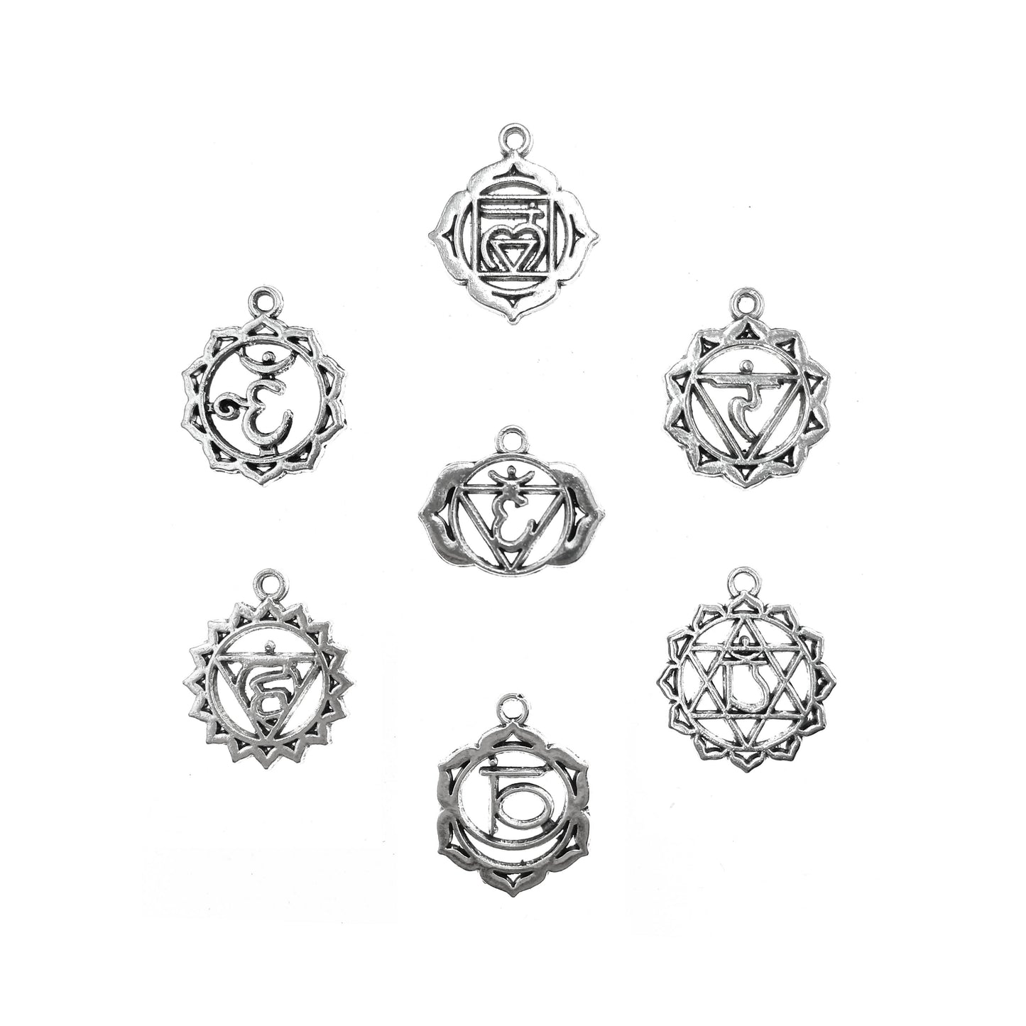 Dije Chico Colgante Set de 7 Chakras