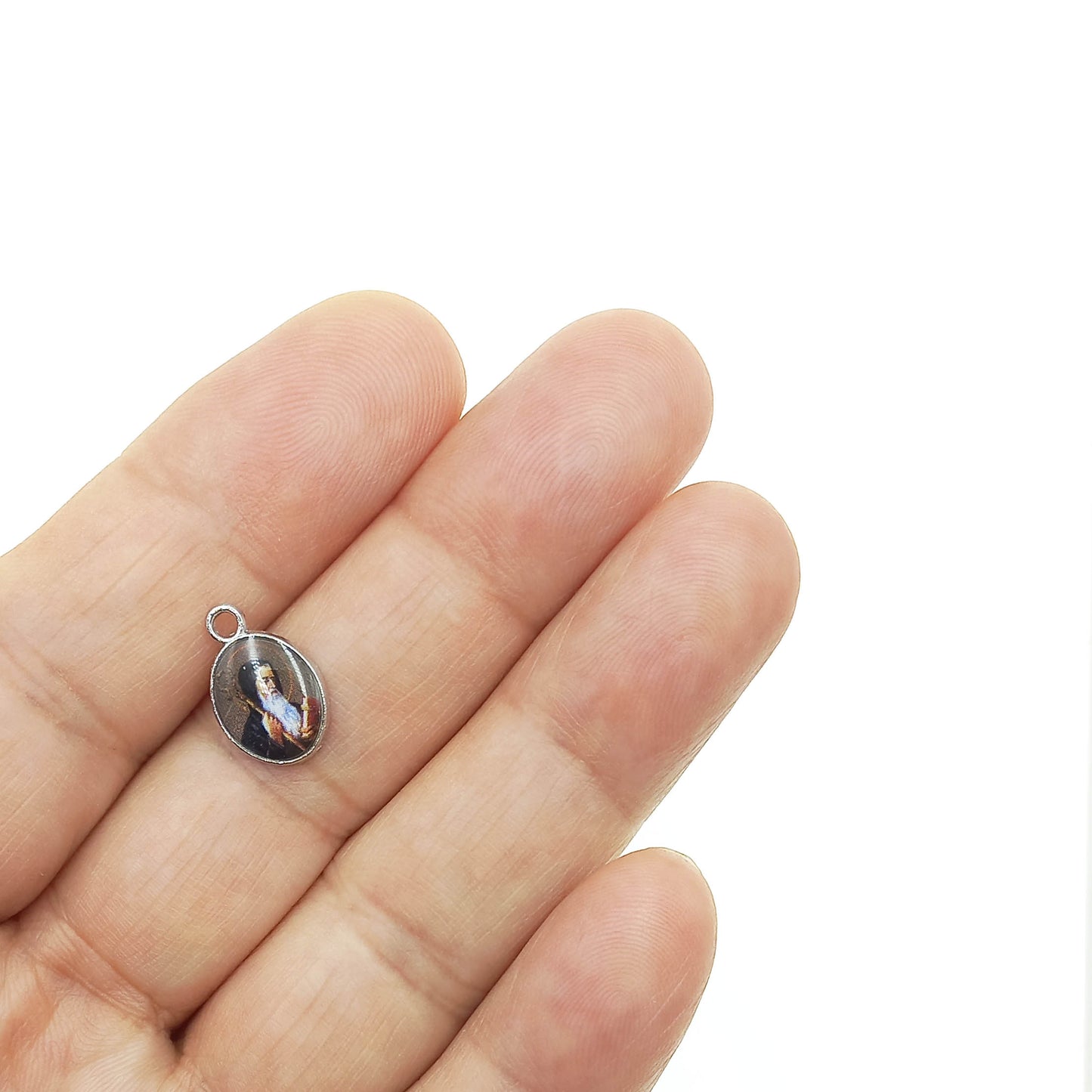 Dije Pequeño San Benito 14x10mm