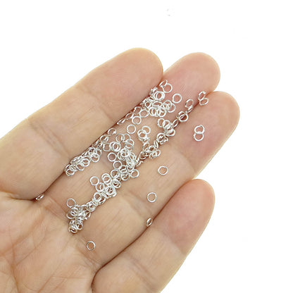 Argolla de Unión 3mm Color Plateado Chico