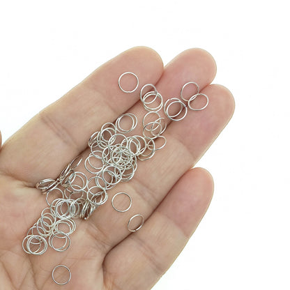 Argolla de Unión 7mm Color Plateado