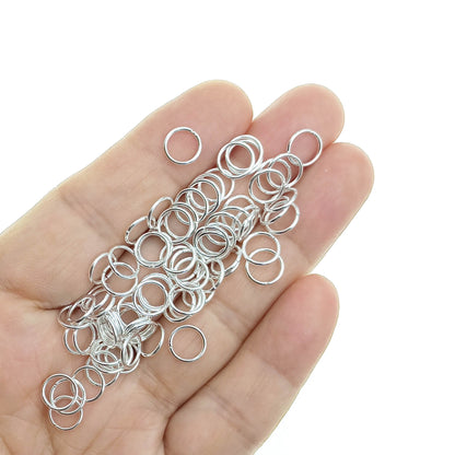 Argolla de Unión 8mm Color Plateado