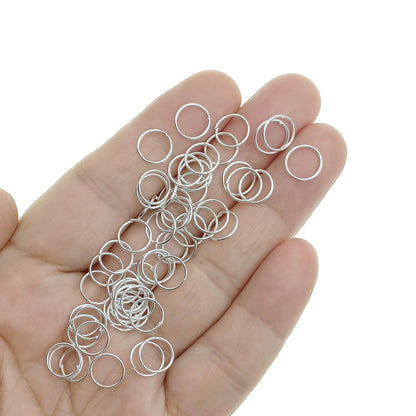 Argolla de Unión 9mm Color Plateado