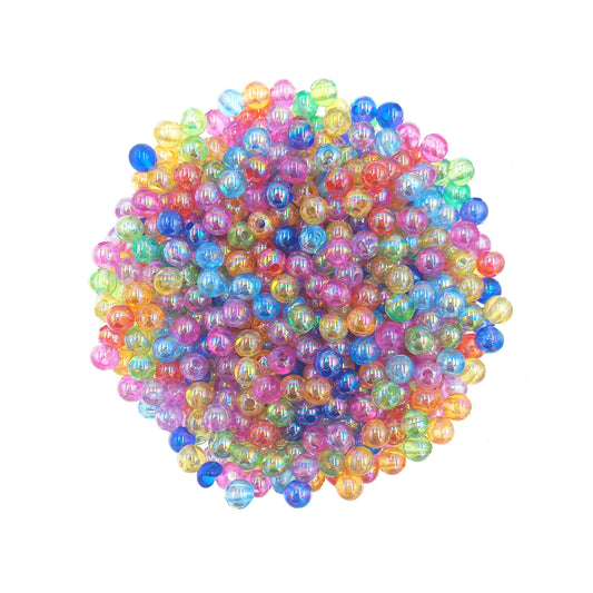 Perlas Acrilicas 6mm Tornasol Surtido