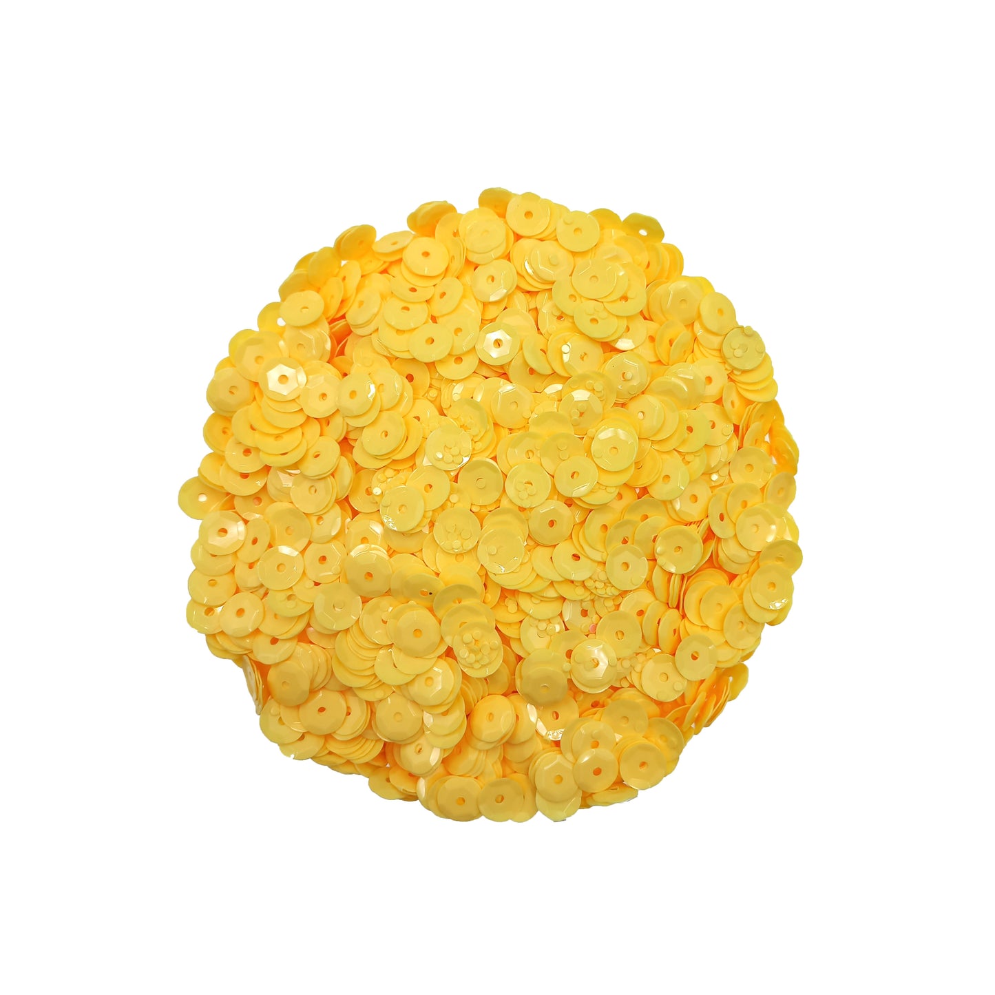 Lentejuela Opaco Amarillo 6mm