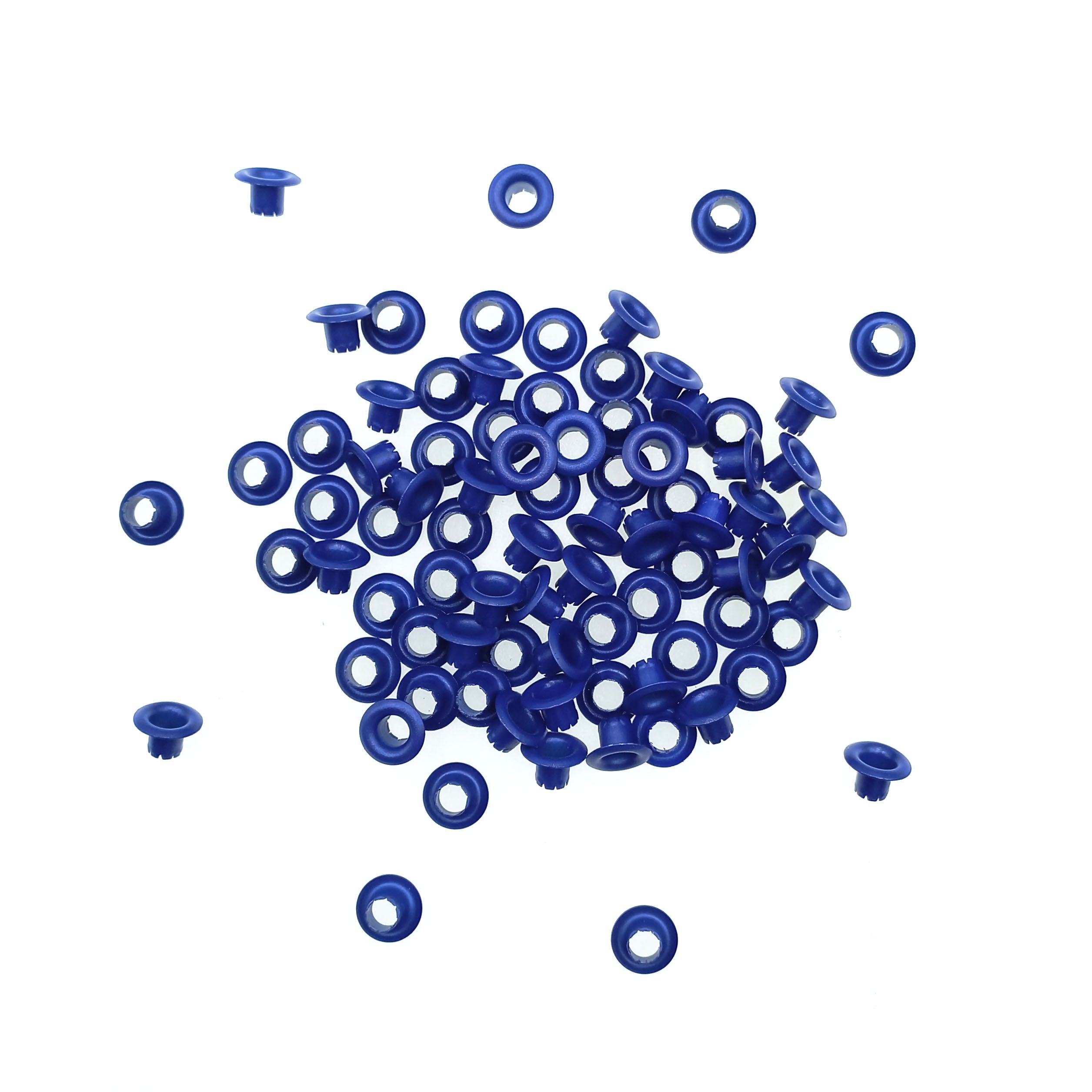 Ojetillo Metálico 4mm Azul Rey