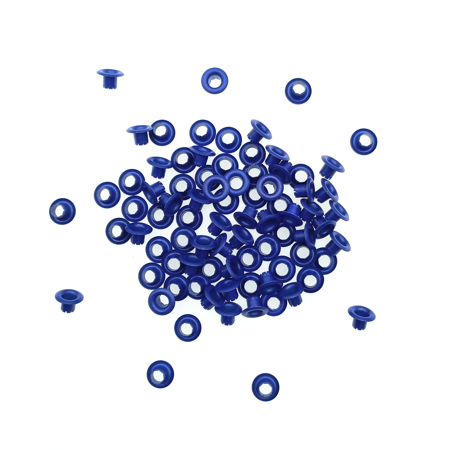 Ojetillo Metálico 4mm Azul Rey