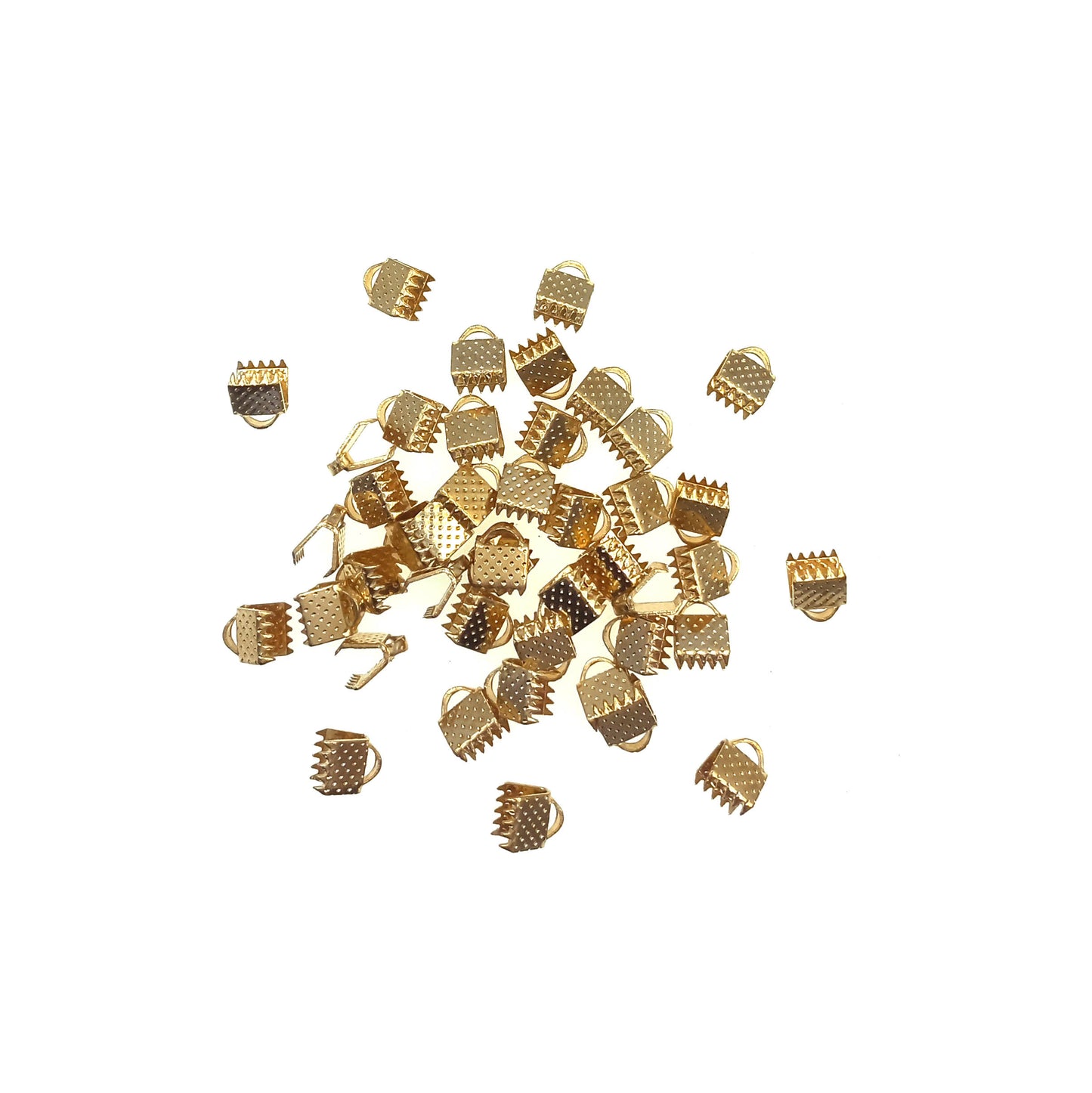 terminal maleta dorado kc 6mm bisuteria chile