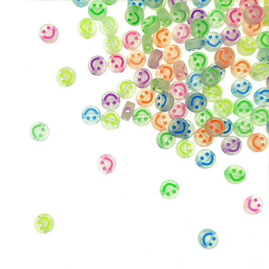 Carita Feliz Smiley Transparente Surtido Mediano 9.5mm