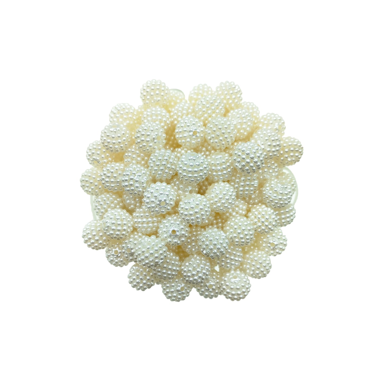 Cuenta Bayberry Color Crema 12mm.