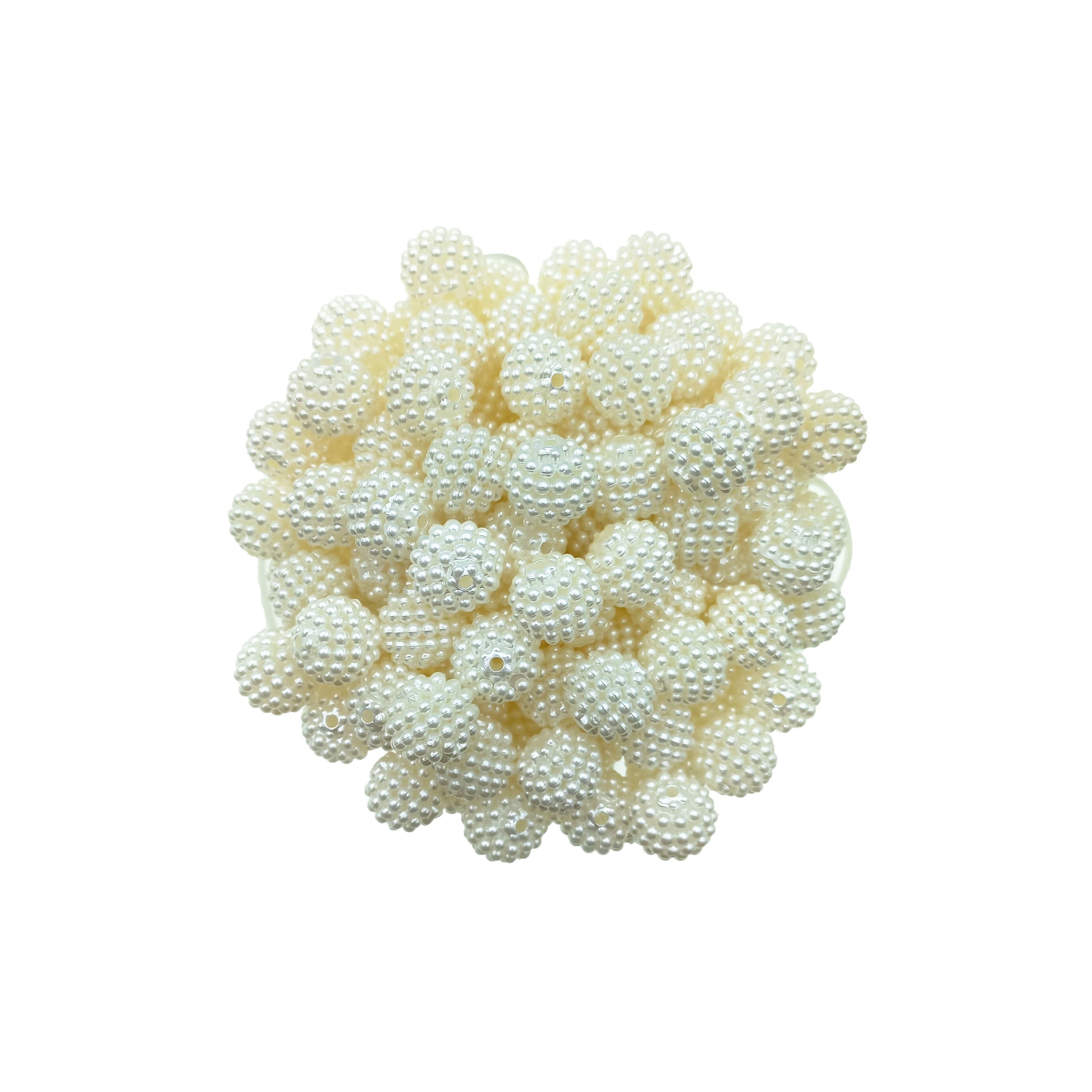 Cuenta Bayberry Color Crema 12mm.