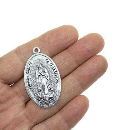 Colgante Virgen de Guadalupe con Divino Niño por Unidad.