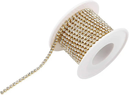 Strass Cadena Imitación Diamante 3.5mm Dorado - Bisuteria