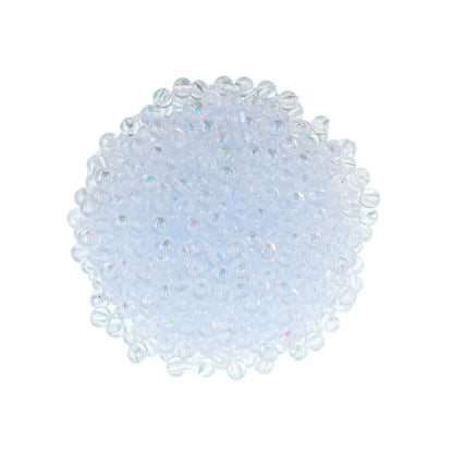 Perlas Acrilicas 6mm Tornasol Transparente