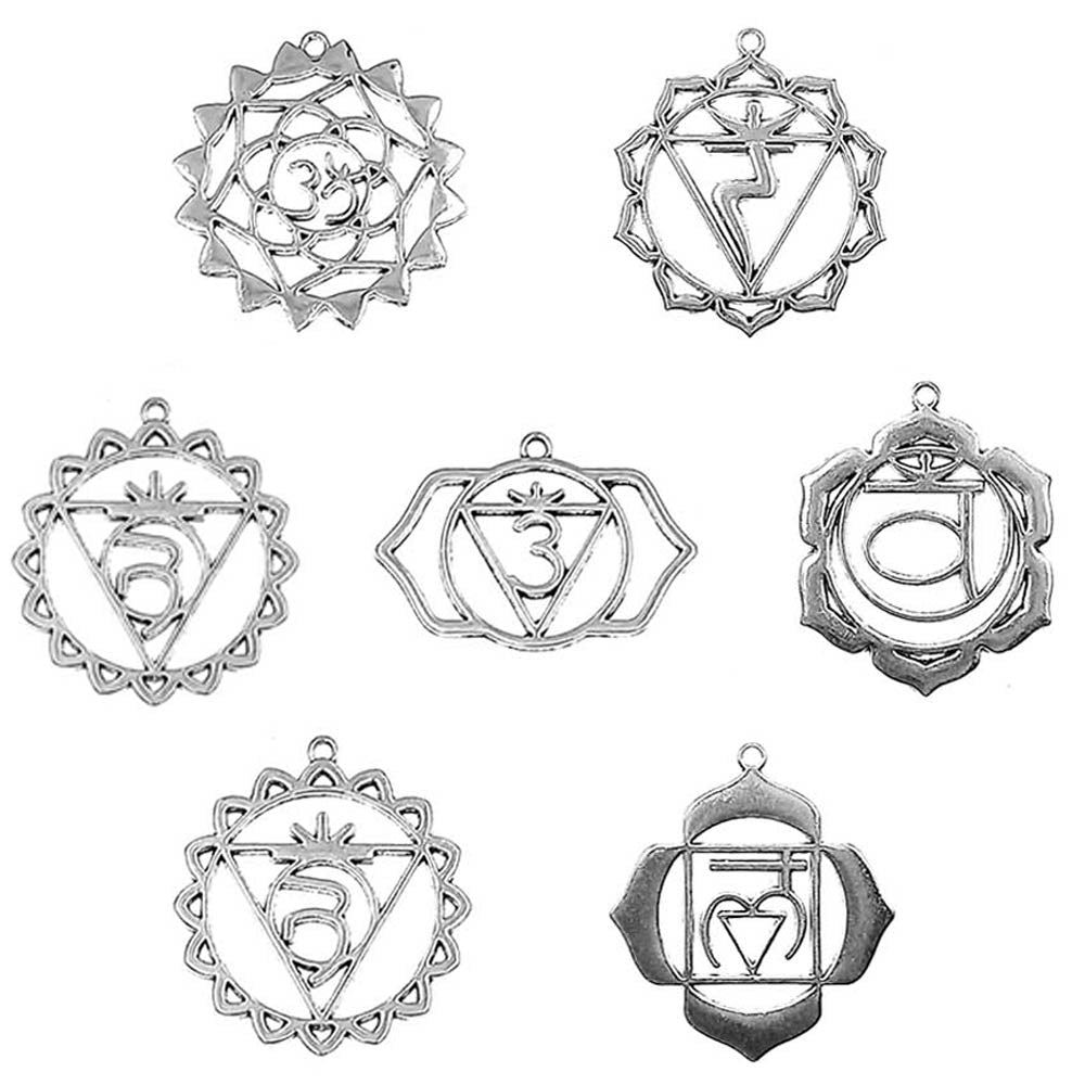 Dije Grande Colgante Set de 7 Chakras