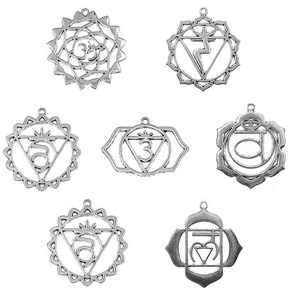 Dije Grande Colgante Set de 7 Chakras