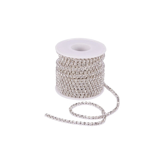 Strass Cadena Imitación Diamante 3.5mm Plateado - Bisuteria