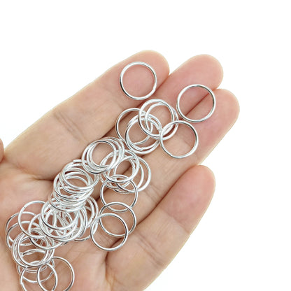 Argolla de Unión 14mm Color Plateado