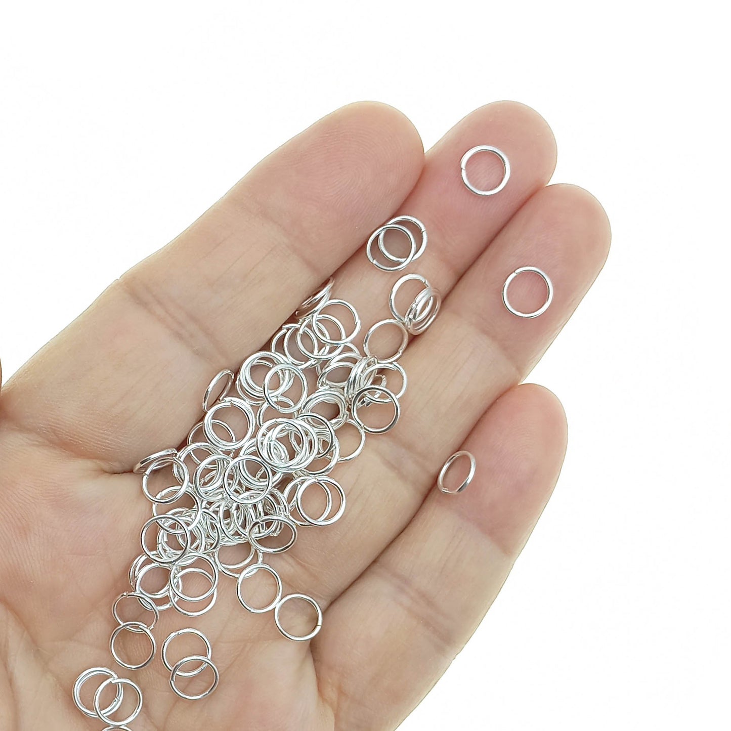 Argolla de Unión 7mm Color Plateado