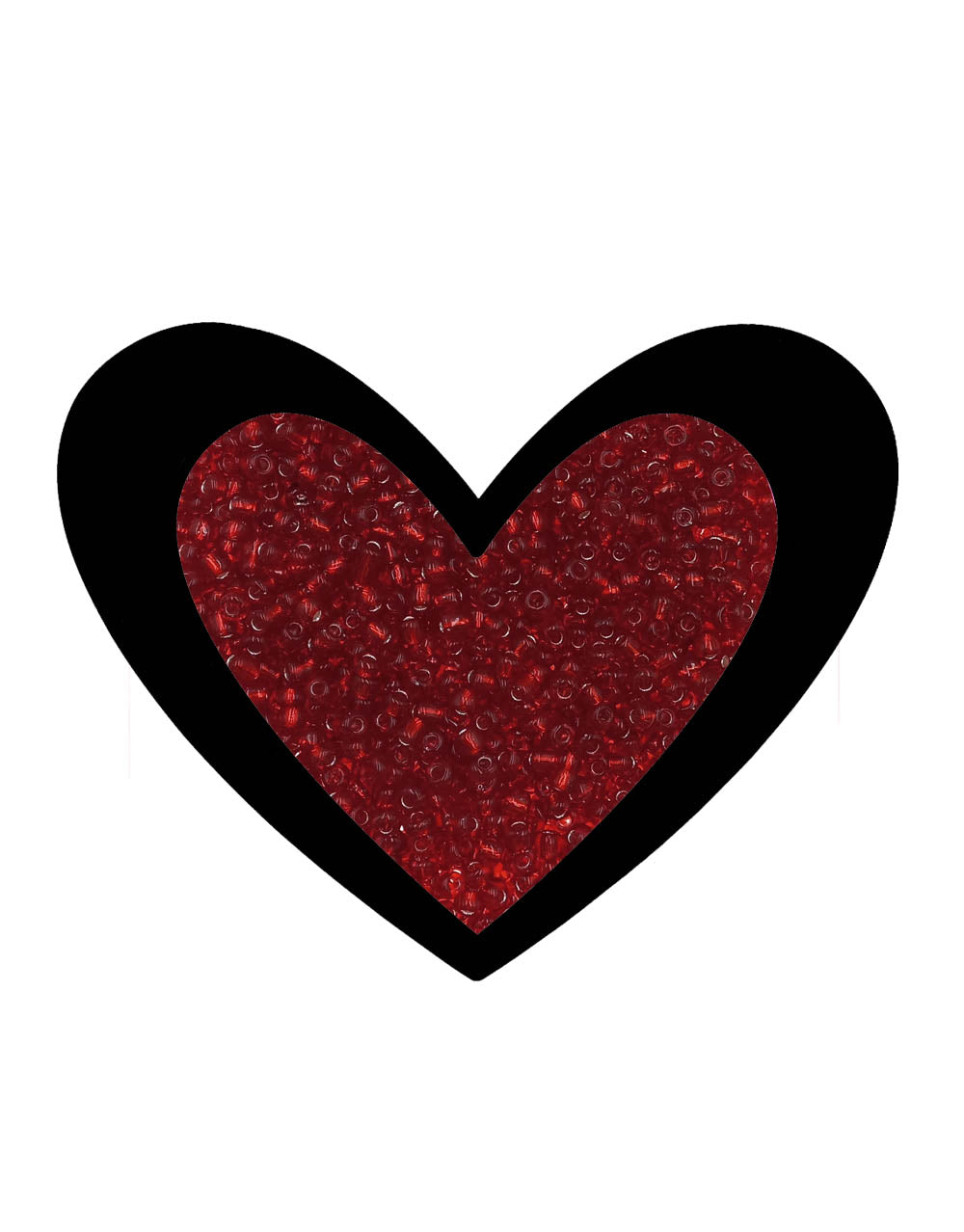 Mostacillon Rojo Transparente