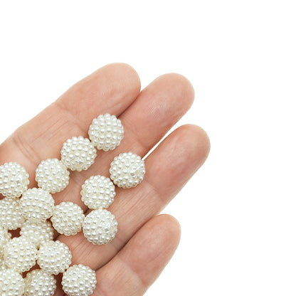 Cuenta Bayberry Color Crema 12mm.