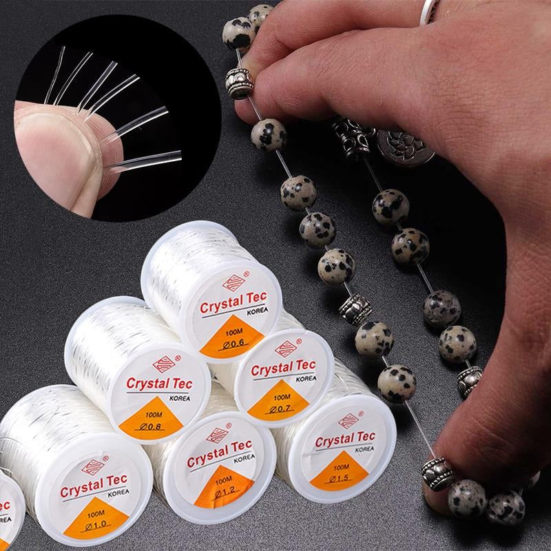 Hilo Silicona Elasticado - Elástico de Bisutería 100mts - Bisuteria