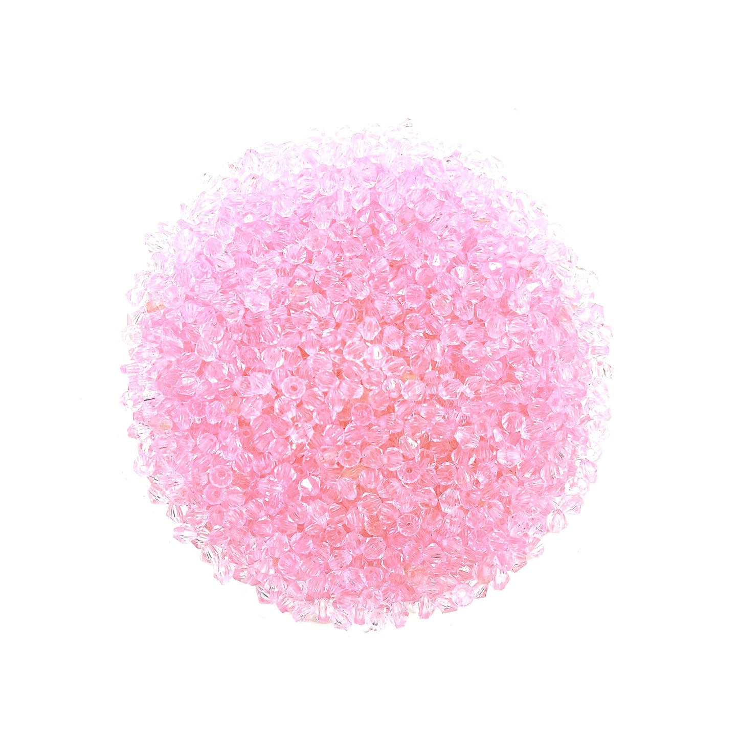 cuentas bicono rosado 4mm bisuteria