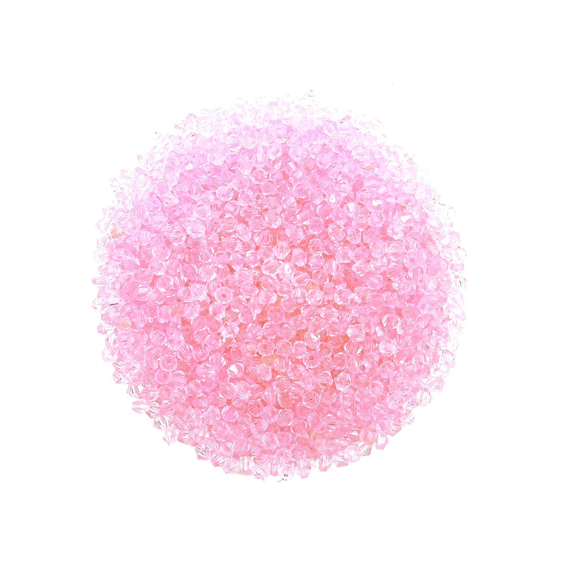 cuentas bicono rosado 4mm bisuteria