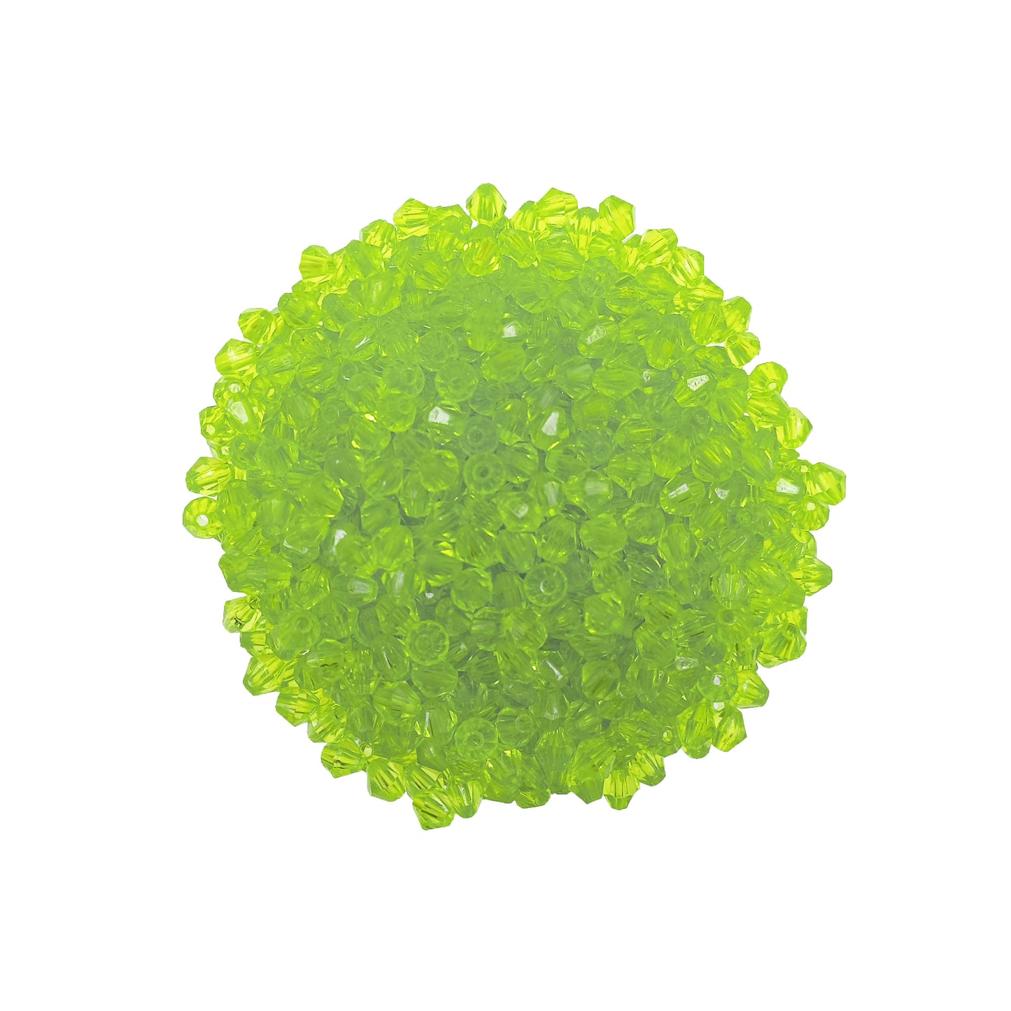 cuentas bicono verde amarillo bisuteria 6mm