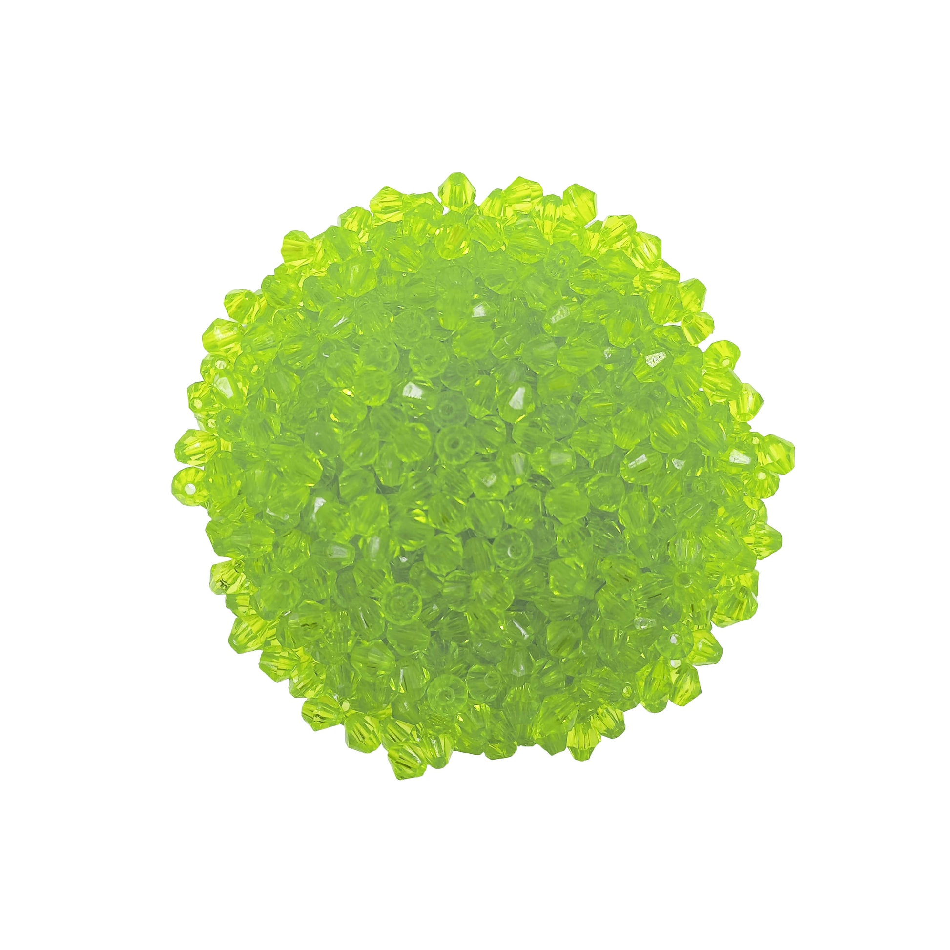 cuentas bicono verde amarillo bisuteria 6mm