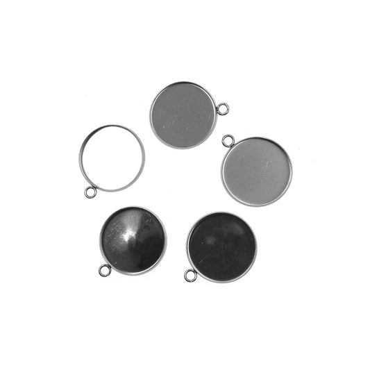 Cabujon Camafeo Liso Mediano 21mm