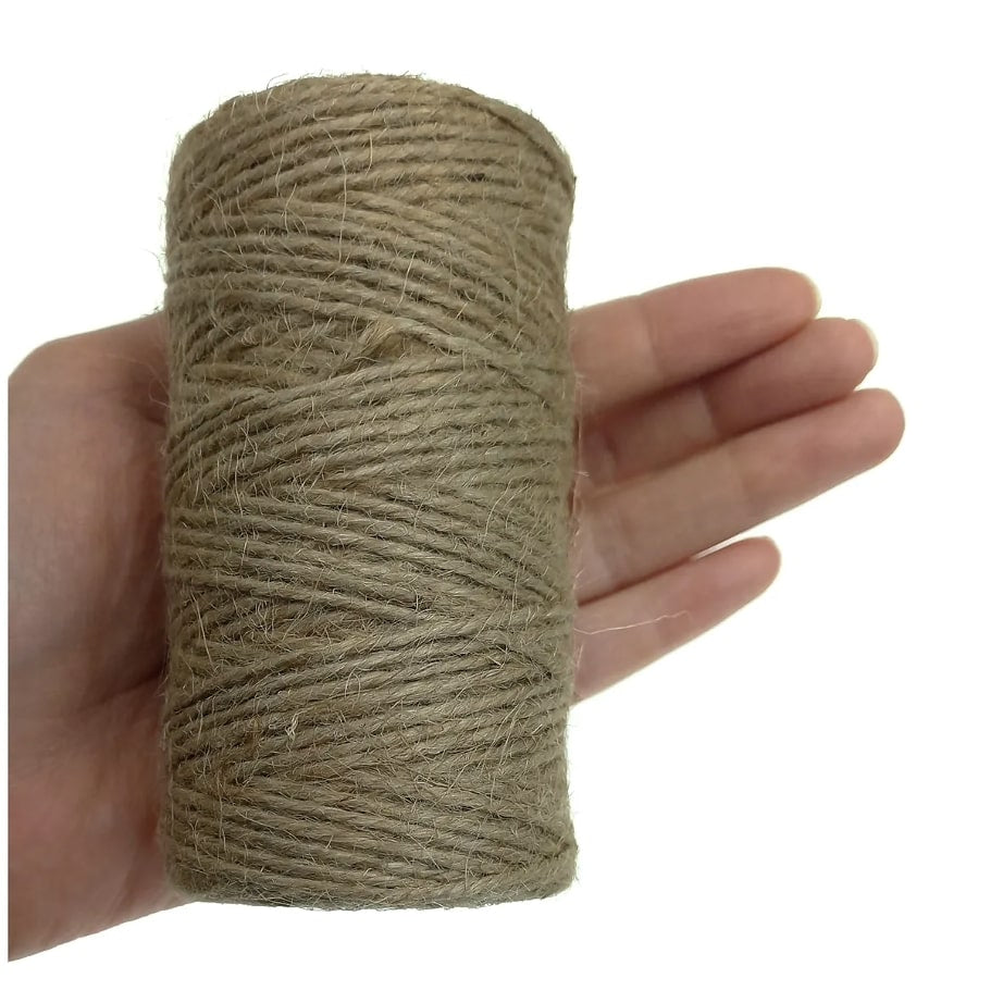 Rollo Cordón Cañamo Yute - Grosor 1 mm - 100 Metros - Delgado