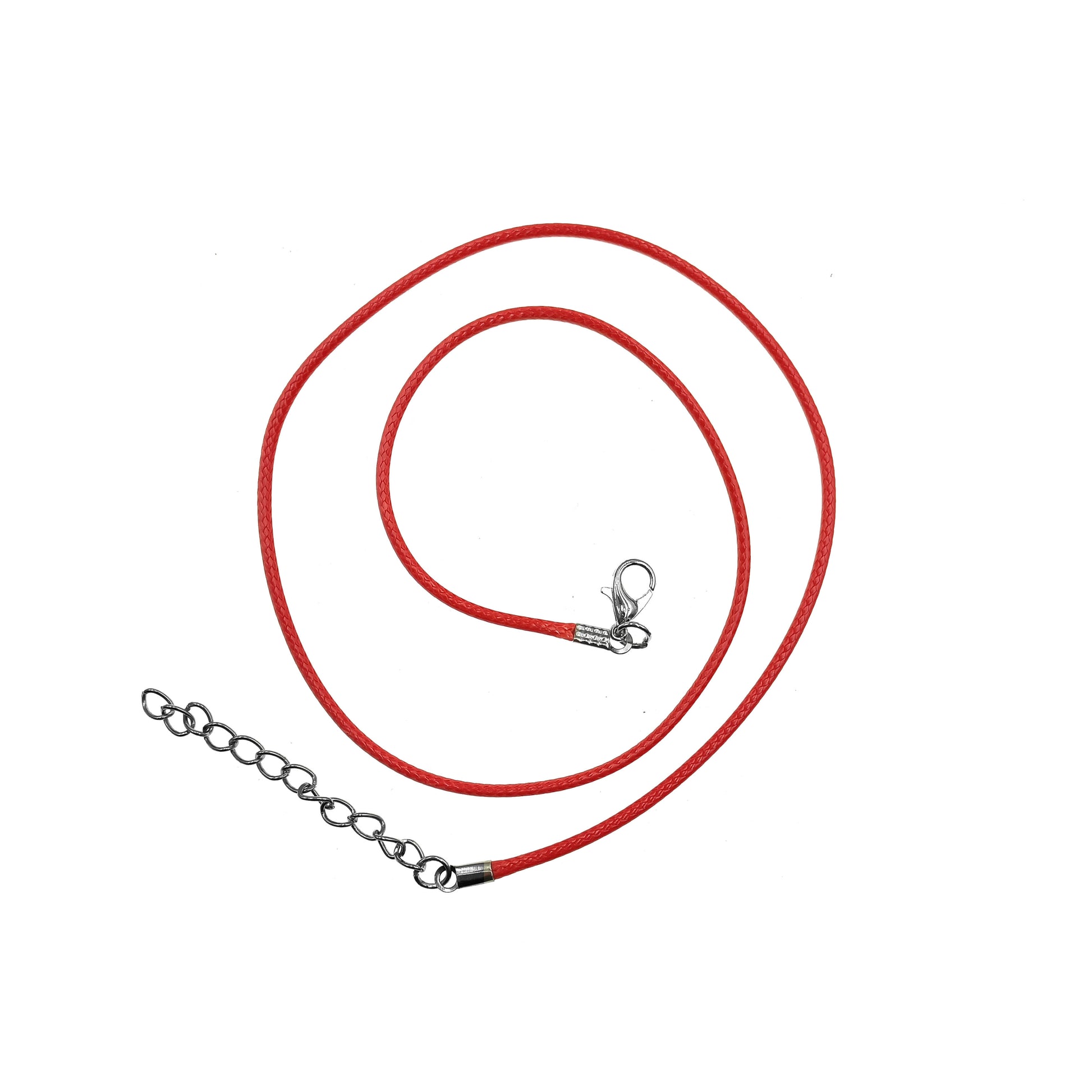 cordon collar mosqueton broche rojo