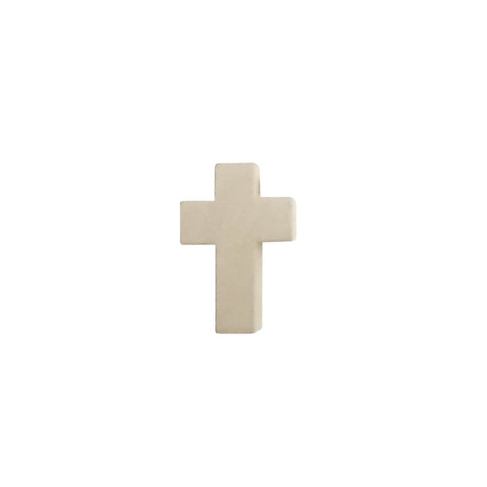 colgante cruz madera cuentas dije beige