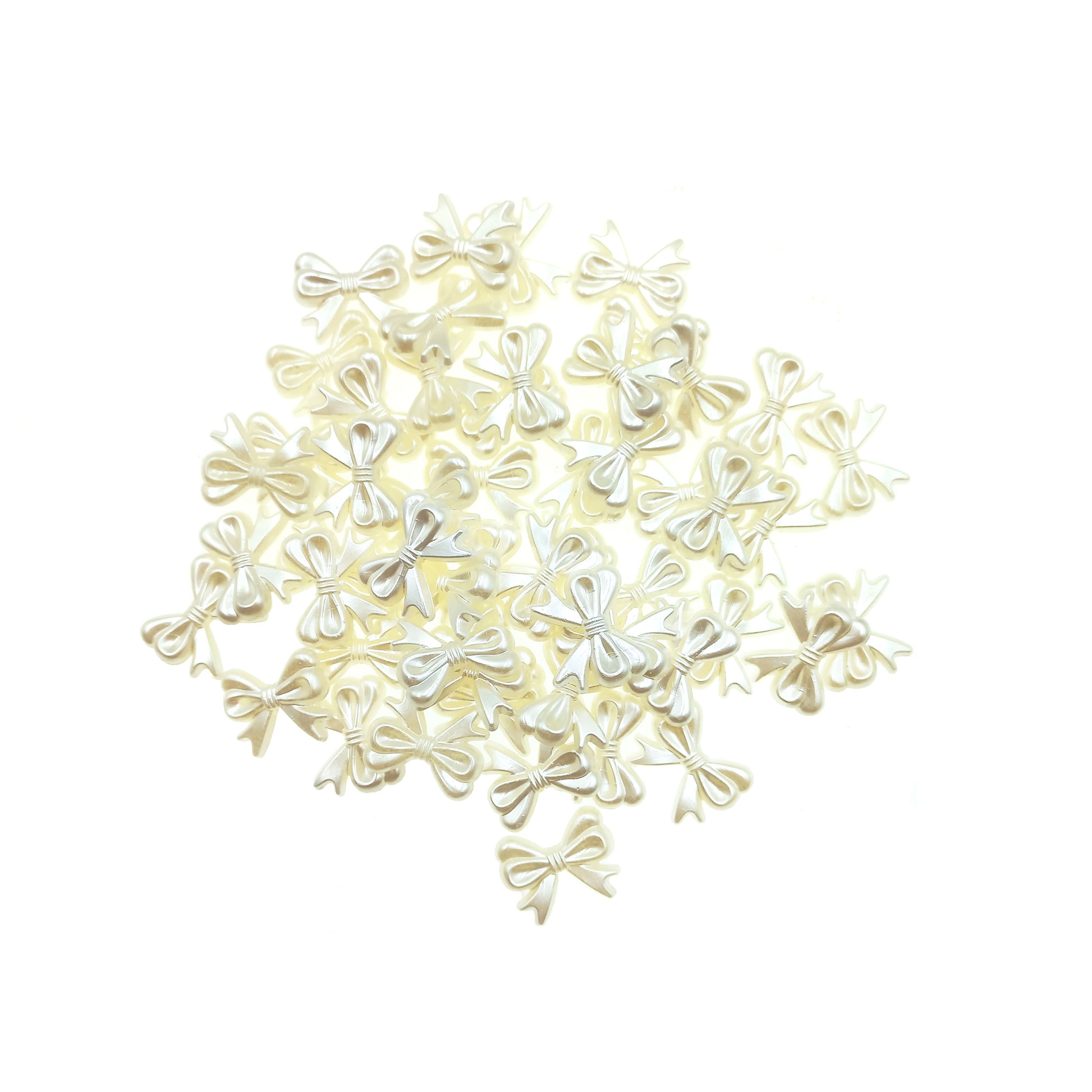 Cuenta Lazos Color Crema.