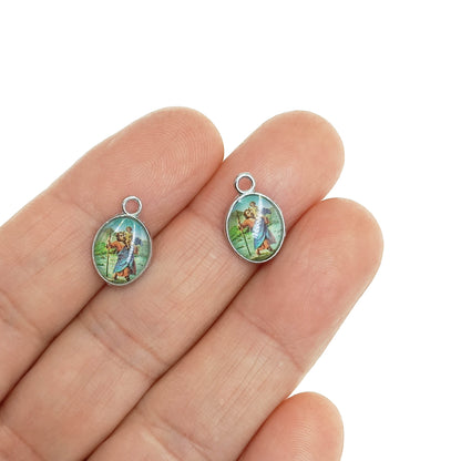 Dije Pequeño San Cristobal 14x10mm